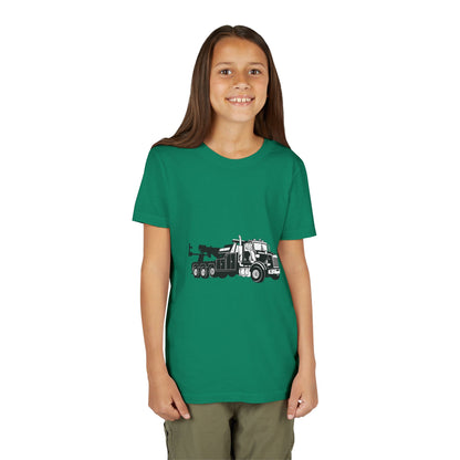 Heavy Tow Truck Youth Unisex Short Sleeve Crewneck Tee