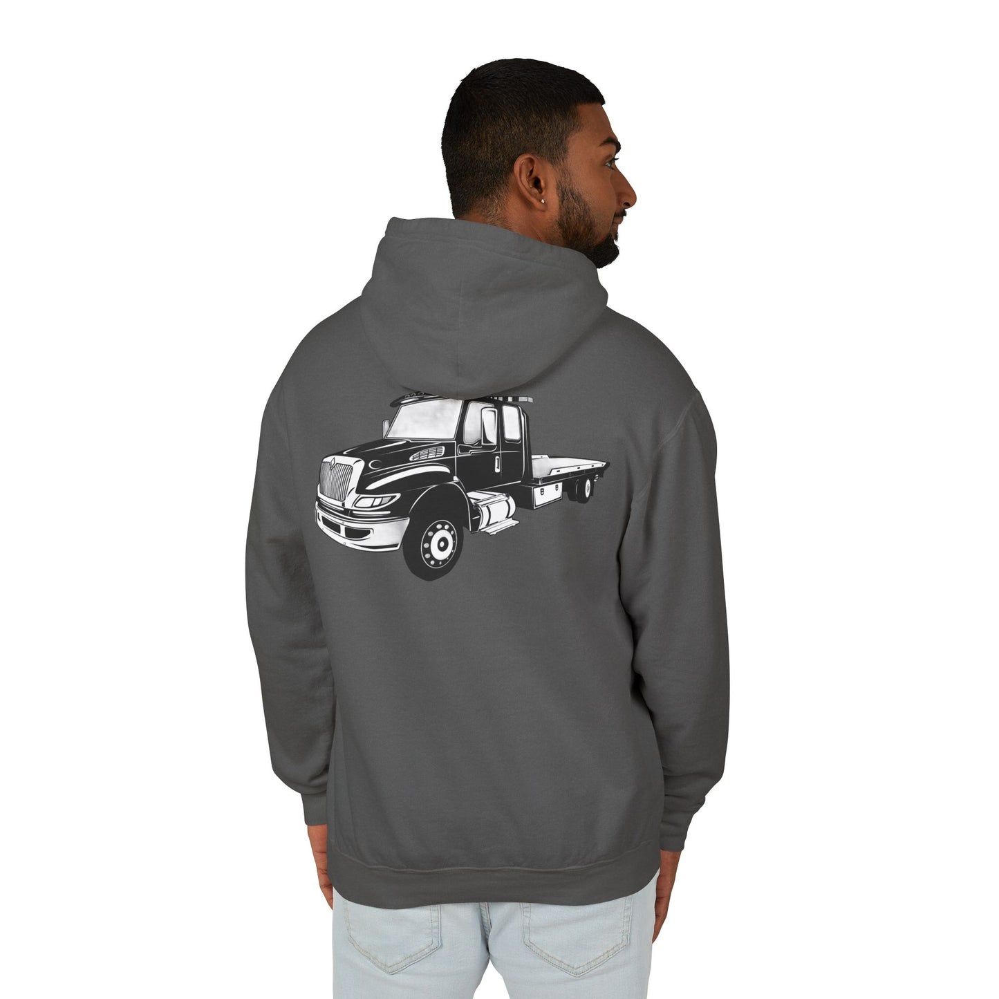 Flatbed Tow Truck Unisex Lightweight Hoodie