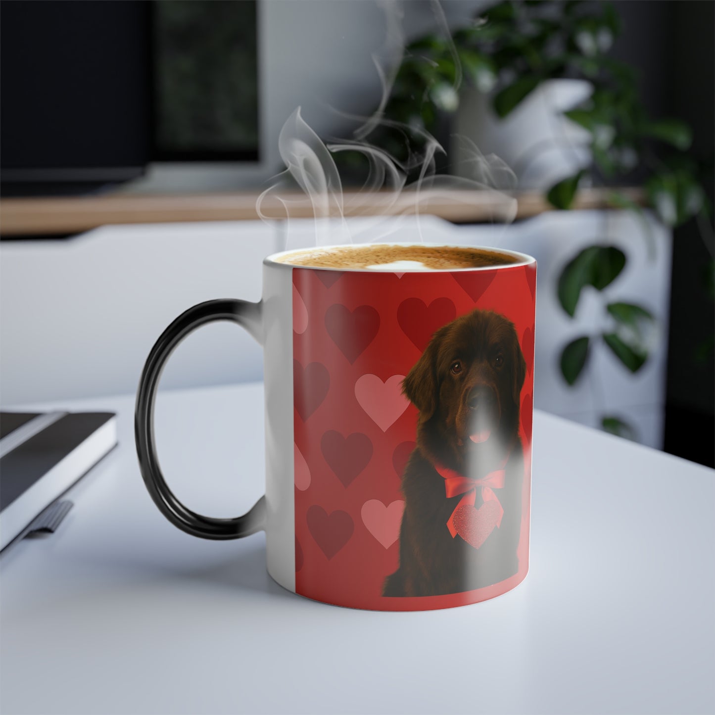 Cupid's Companion Newfie Color Changing Mug