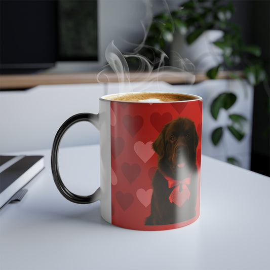 Cupid's Companion Newfie Color Changing Mug