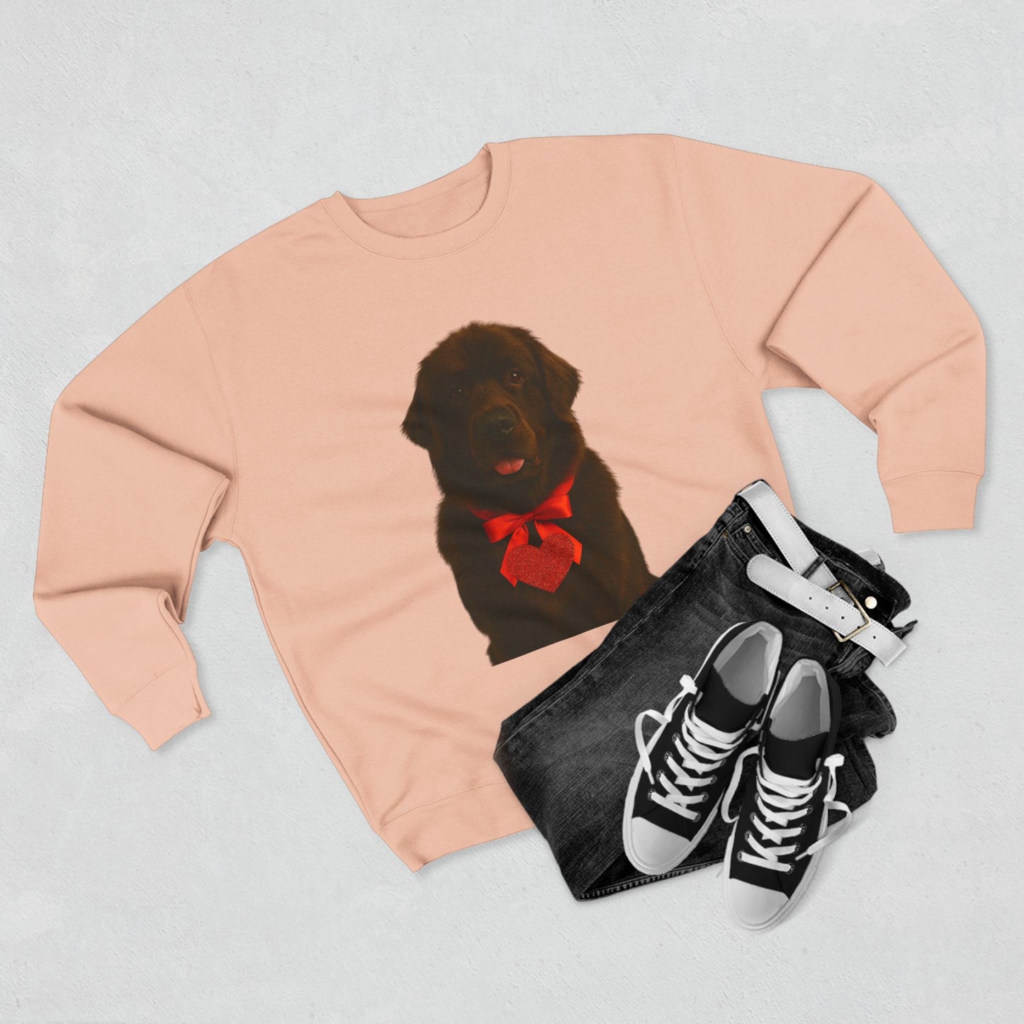 Cupid's Companion Newfie Unisex Crewneck Sweatshirt