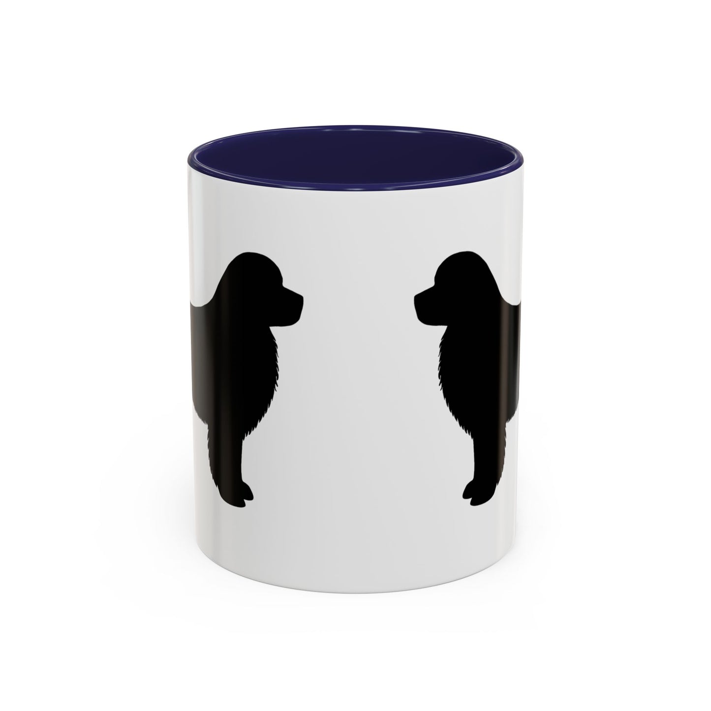 Newfie Silhouette 2-Tone Coffee Mug