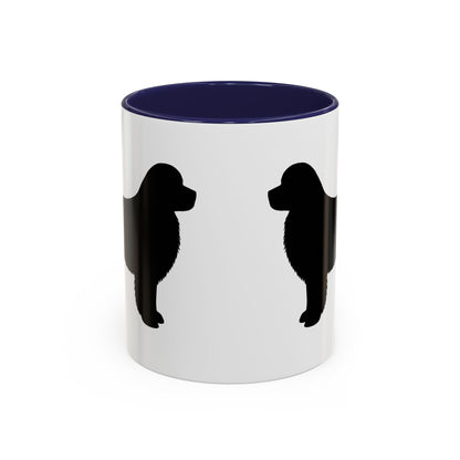 Newfie Silhouette 2-Tone Coffee Mug