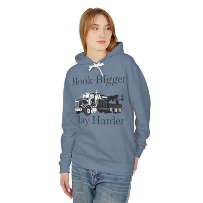 Hook Bigger Heavy Tow Truck Unisex Lightweight Hoodie