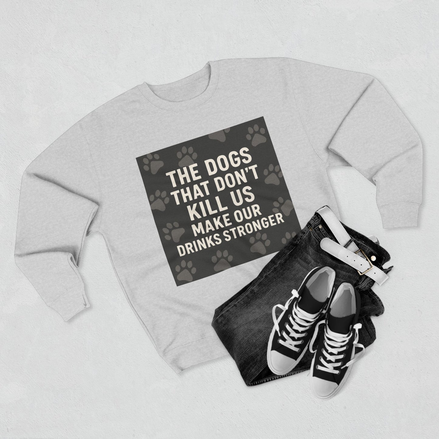 Drinks Stronger Unisex Crewneck Sweatshirt