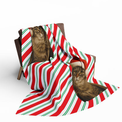 Santa Paws Cat Arctic Fleece Blanket