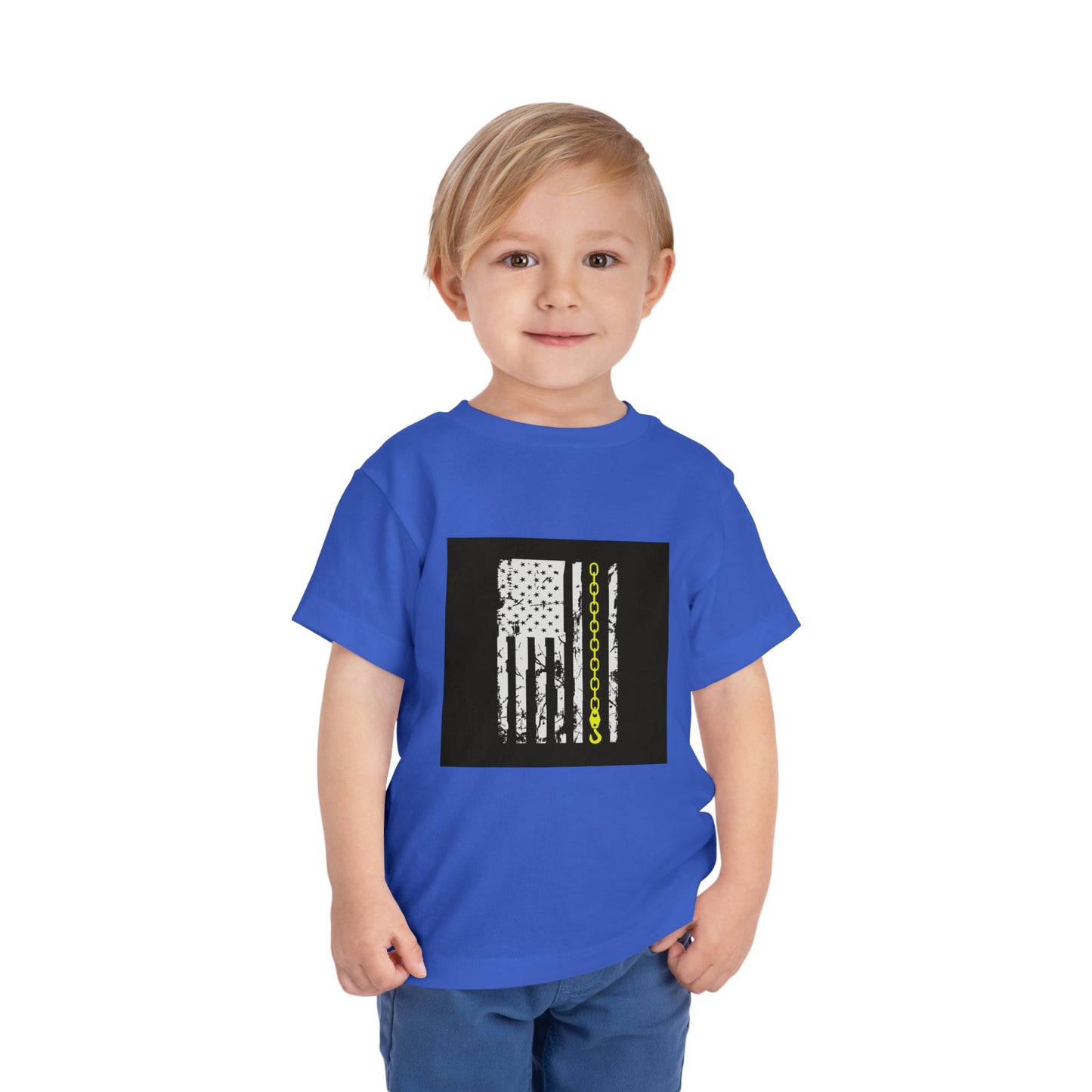 Thin Yellow Line Toddler Unisex Short Sleeve Crewneck Tee