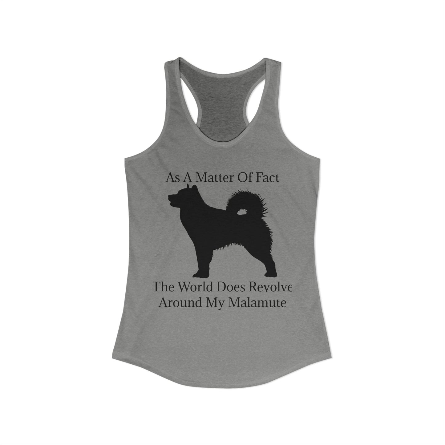 Matter Of Fact Malamute Women's Racerback Tank