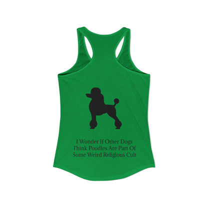 I Wonder Women's Racerback Tank