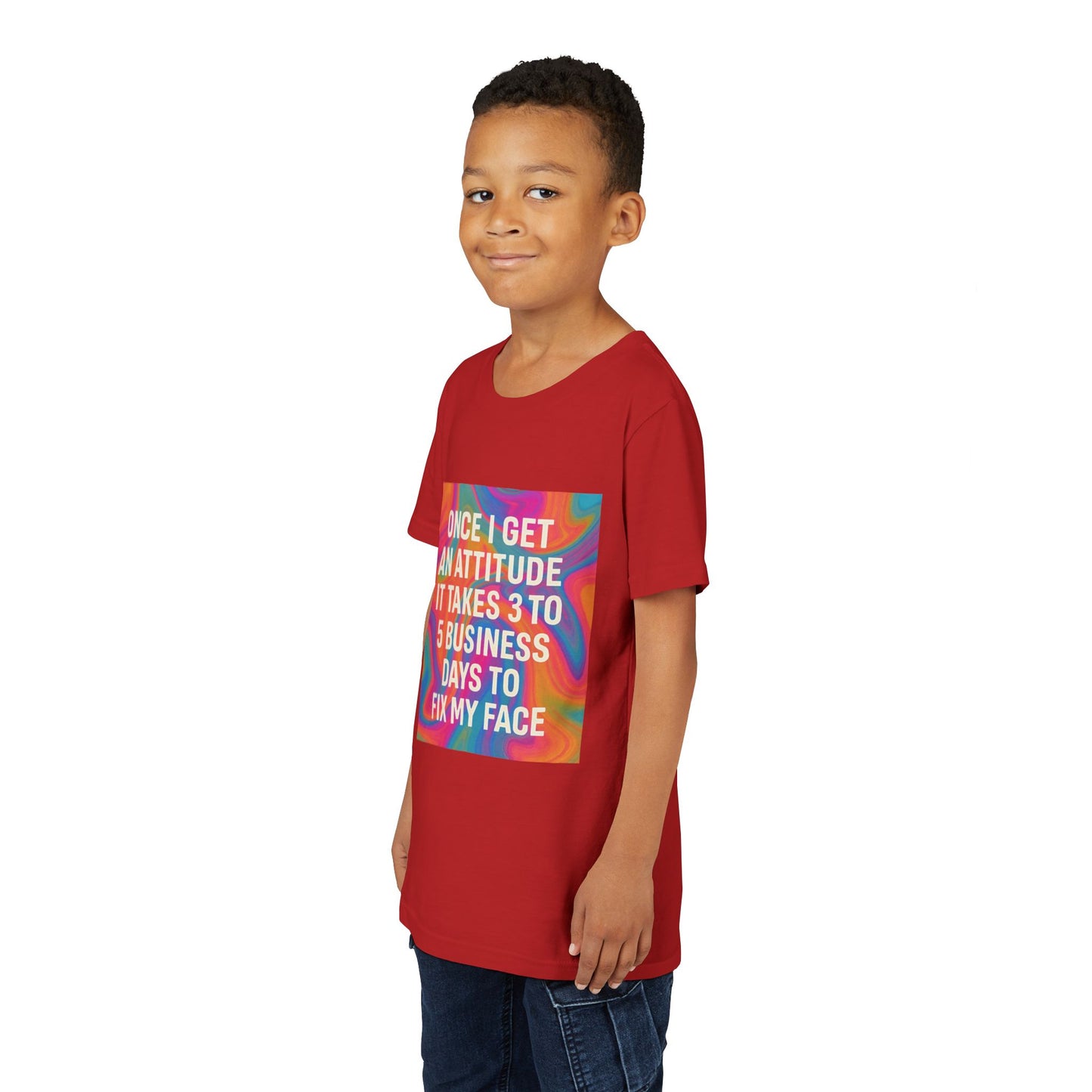 Fix My Face Youth Unisex Short Sleeve Crewneck Tee