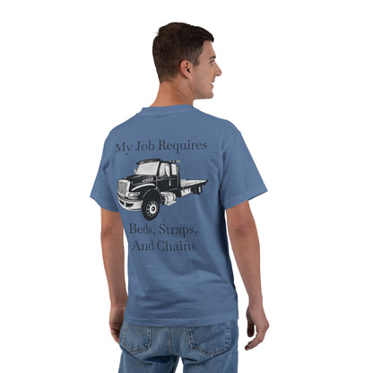 Beds, Straps, And Chains Men's Short-Sleeve Crewneck Tee