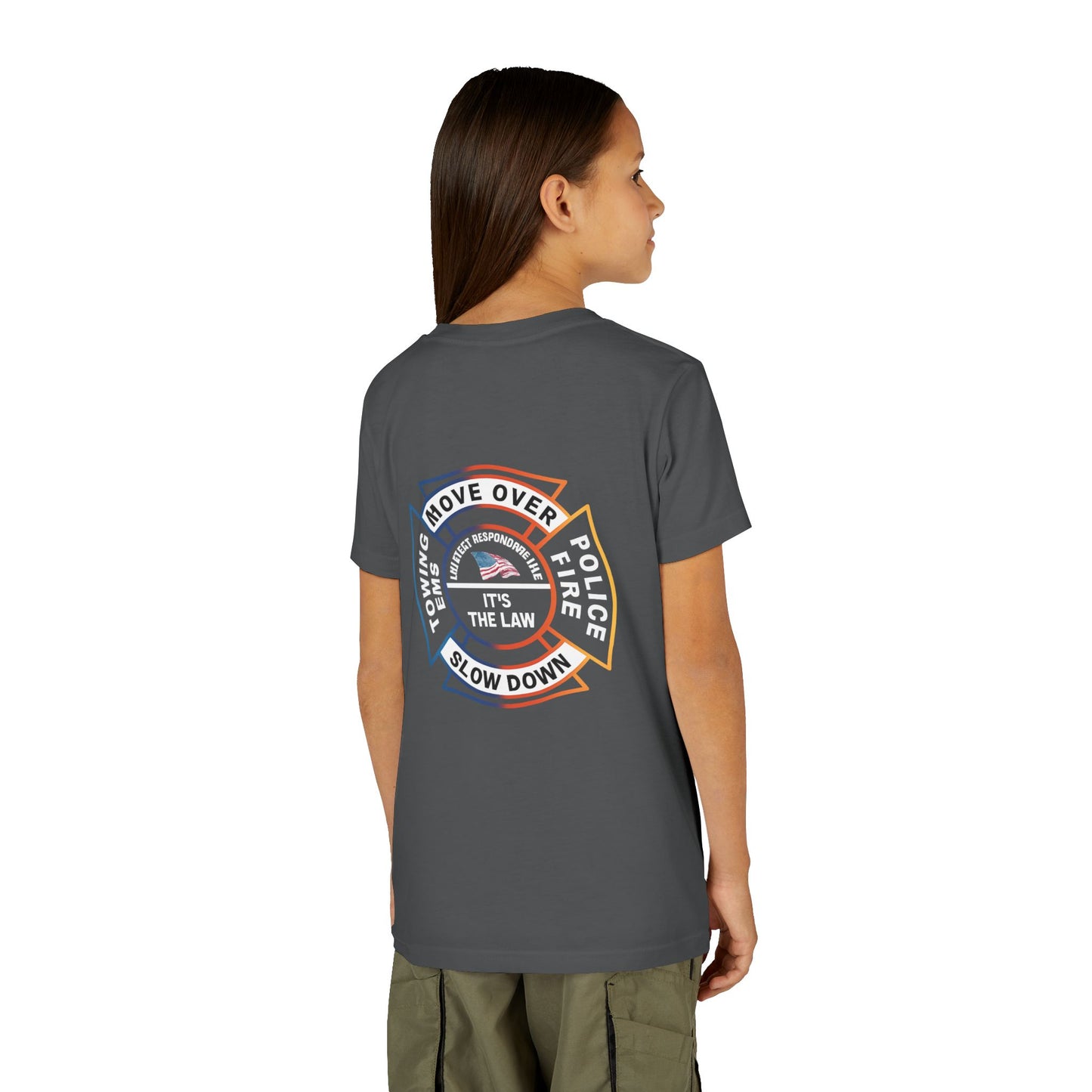 Let First Responders Live Youth Unisex Short Sleeve Crewneck Tee