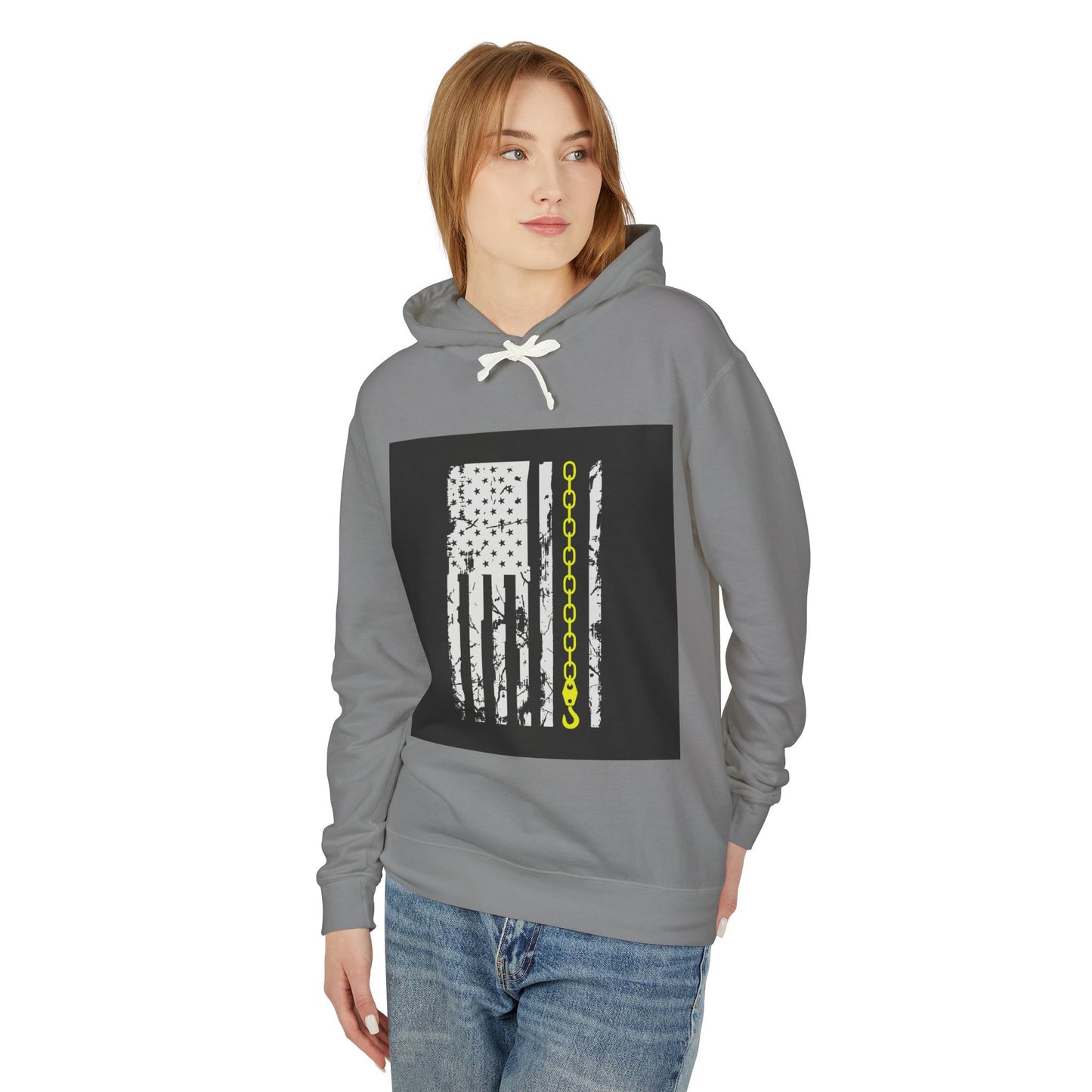 Thin Yellow Line Unisex Lightweight Hoodie