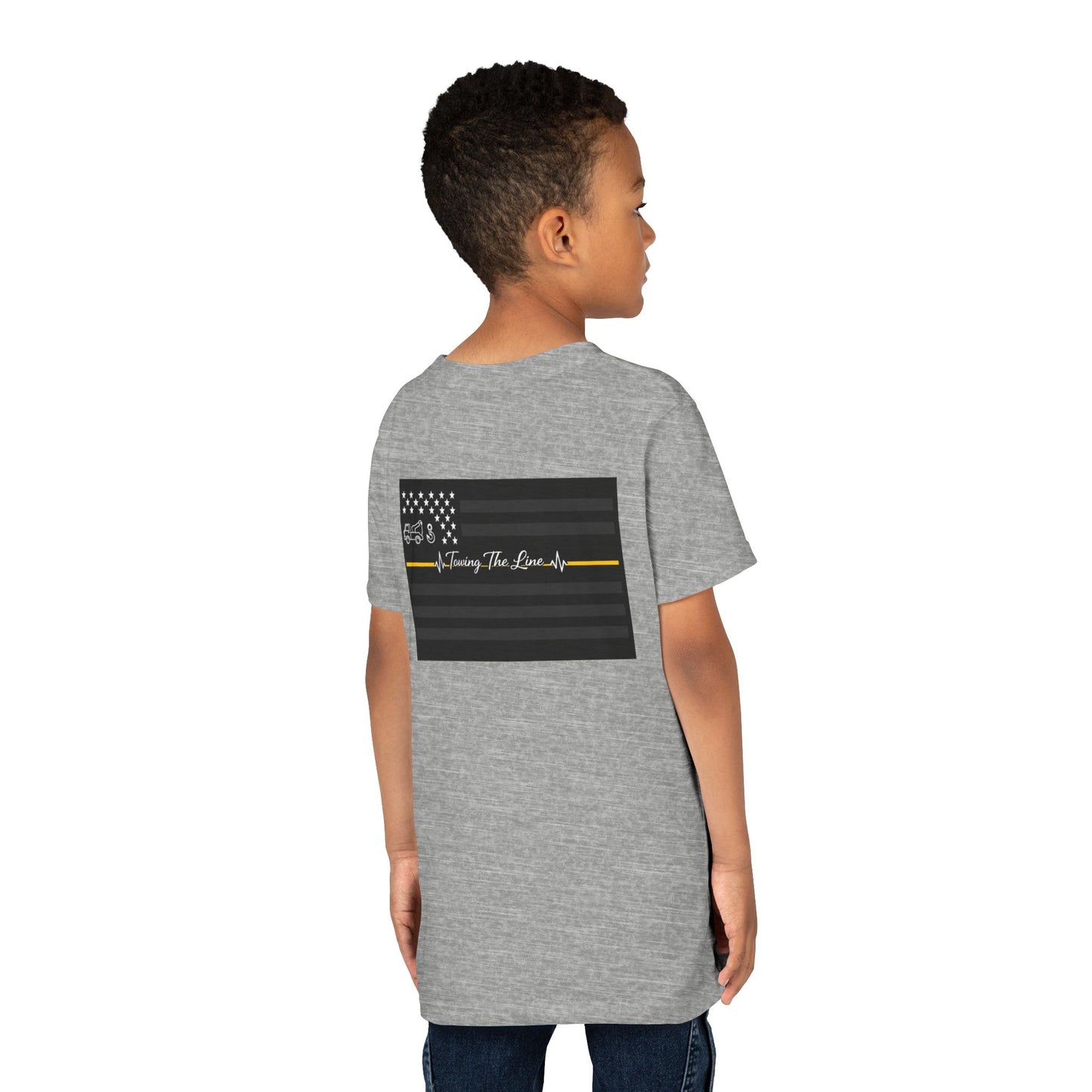 Thin Yellow Line Youth Unisex Short Sleeve Crewneck Tee