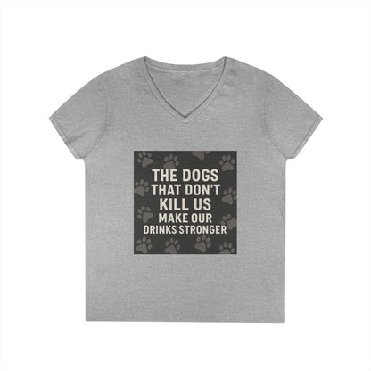 Drinks Stronger Women's V-Neck T-Shirt