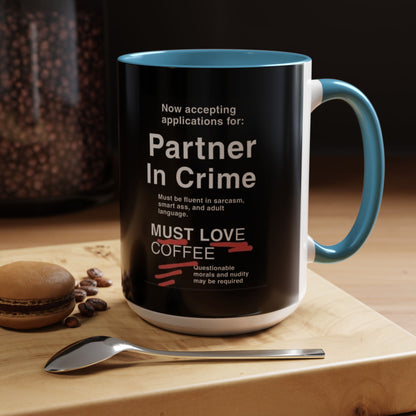 Partner In Crime 2-Tone Coffee Mug