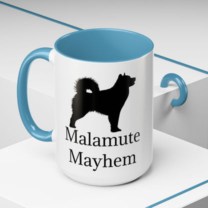 Malamute Mayhem 2-Tone Coffee Mug
