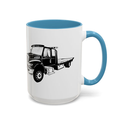 Flatbed Tow Truck 2-Tone Coffee Mug