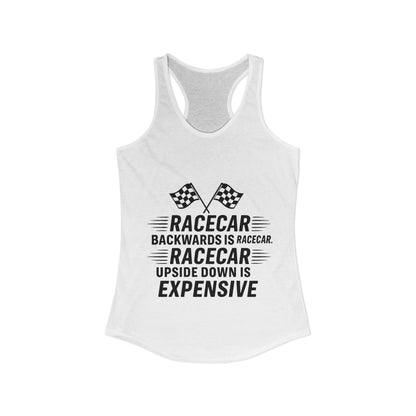 Racecar Backwards Women's Racerback Tank