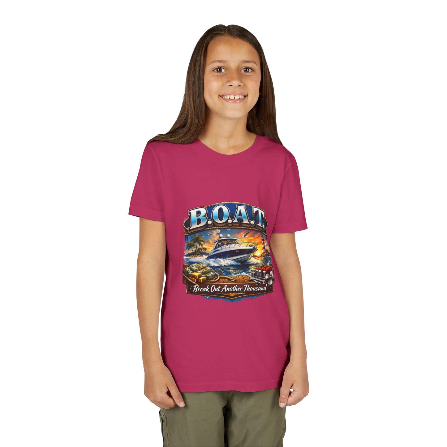 B.O.A.T. Youth Unisex Short Sleeve Crewneck Tee