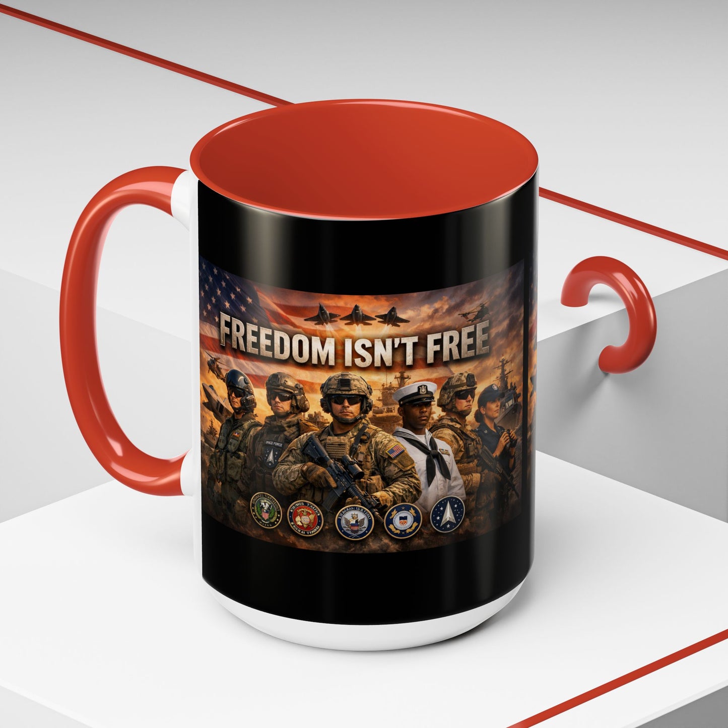 Freedom Isn't Free 2-Tone Coffee Mug