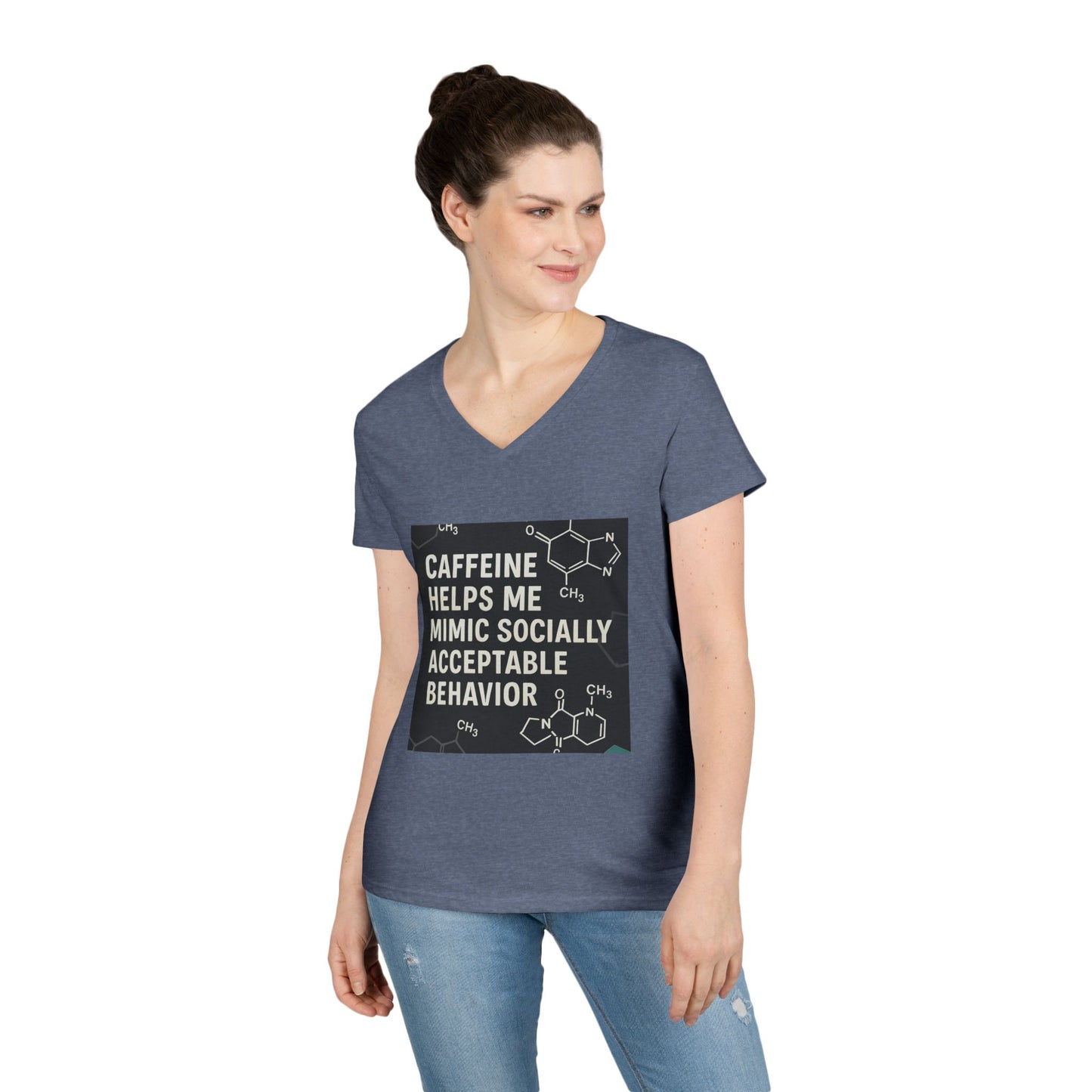 Socially Acceptable Women's V-Neck T-Shirt
