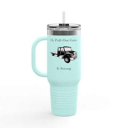 Pull Out Flat Bed Tow Truck Insulated Travel Mug