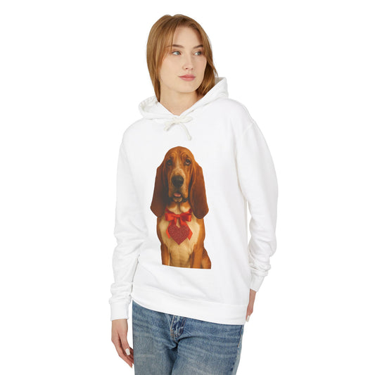 Cupid's Companion Basset Unisex Lightweight Hoodie