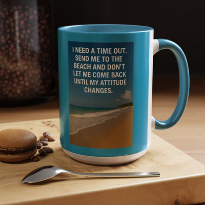 Time Out 2-Tone Coffee Mug