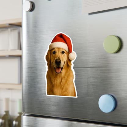Santa Paws Golden Vinyl Decal