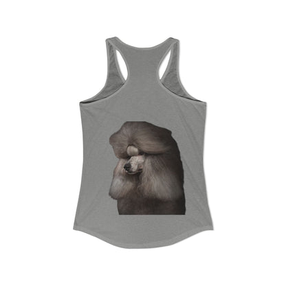 Poodle Head Women's Racerback Tank