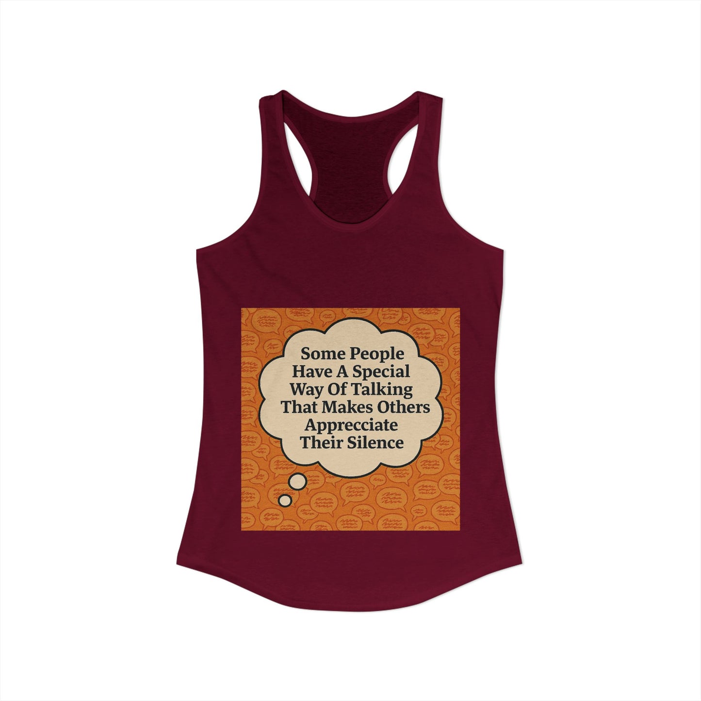 Special Way Of Talking Women's Racerback Tank