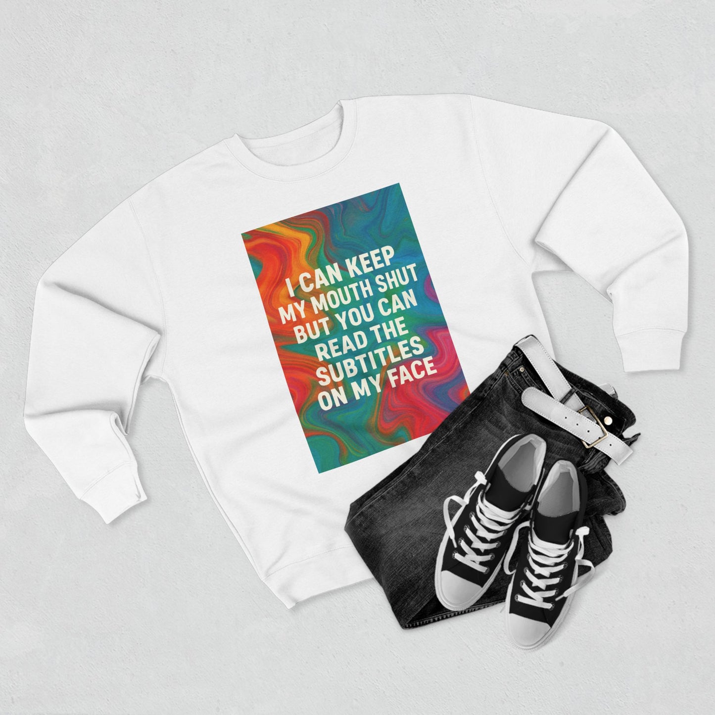 Subtitles Unisex Crewneck Sweatshirt