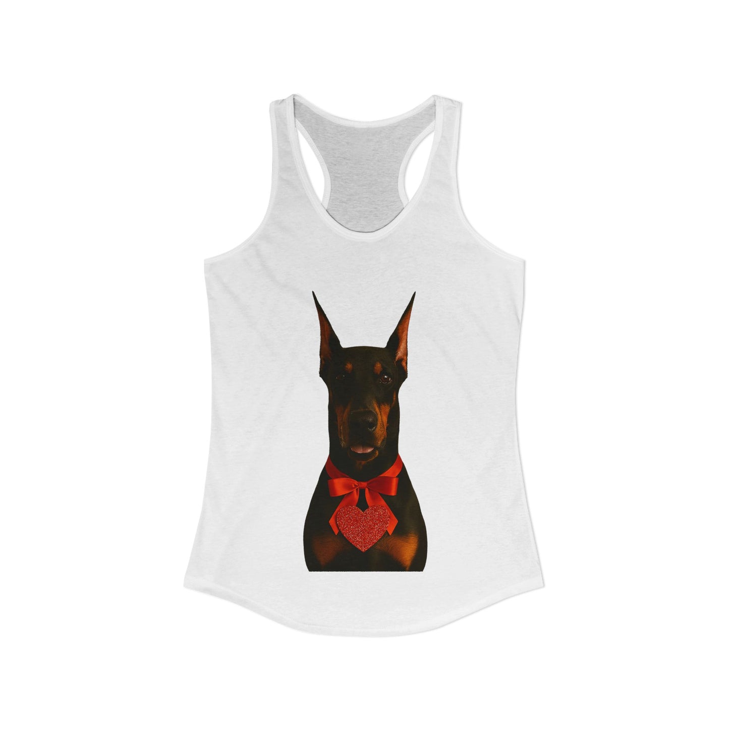 Cupid's Companion Doberman Women's Racerback Tank