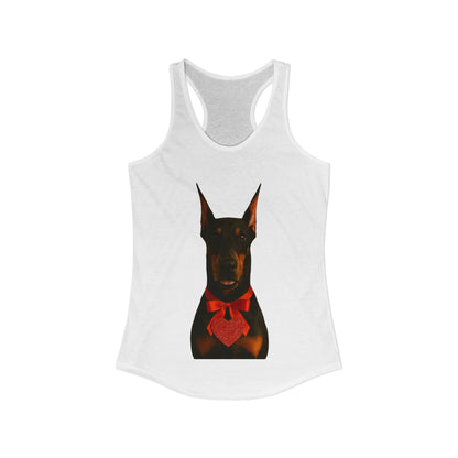 Cupid's Companion Doberman Women's Racerback Tank