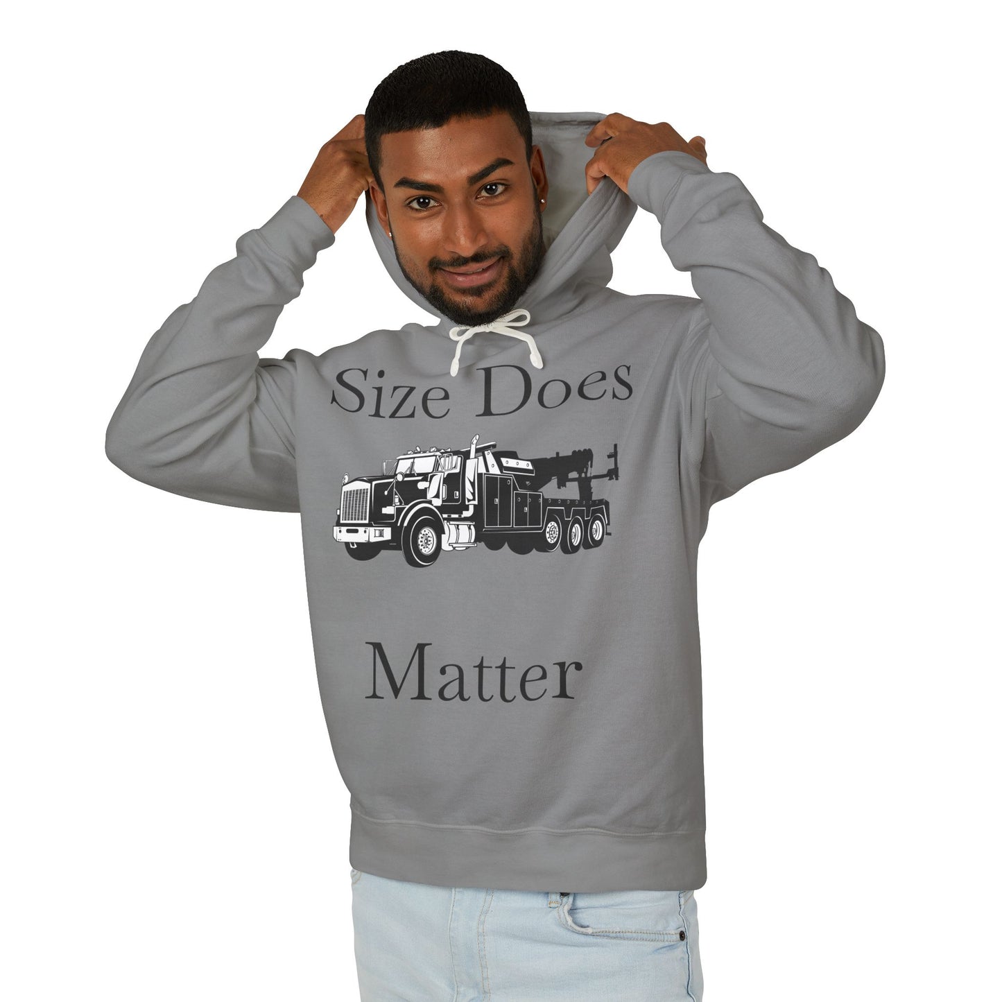 Size Does Matter Unisex Lightweight Hoodie