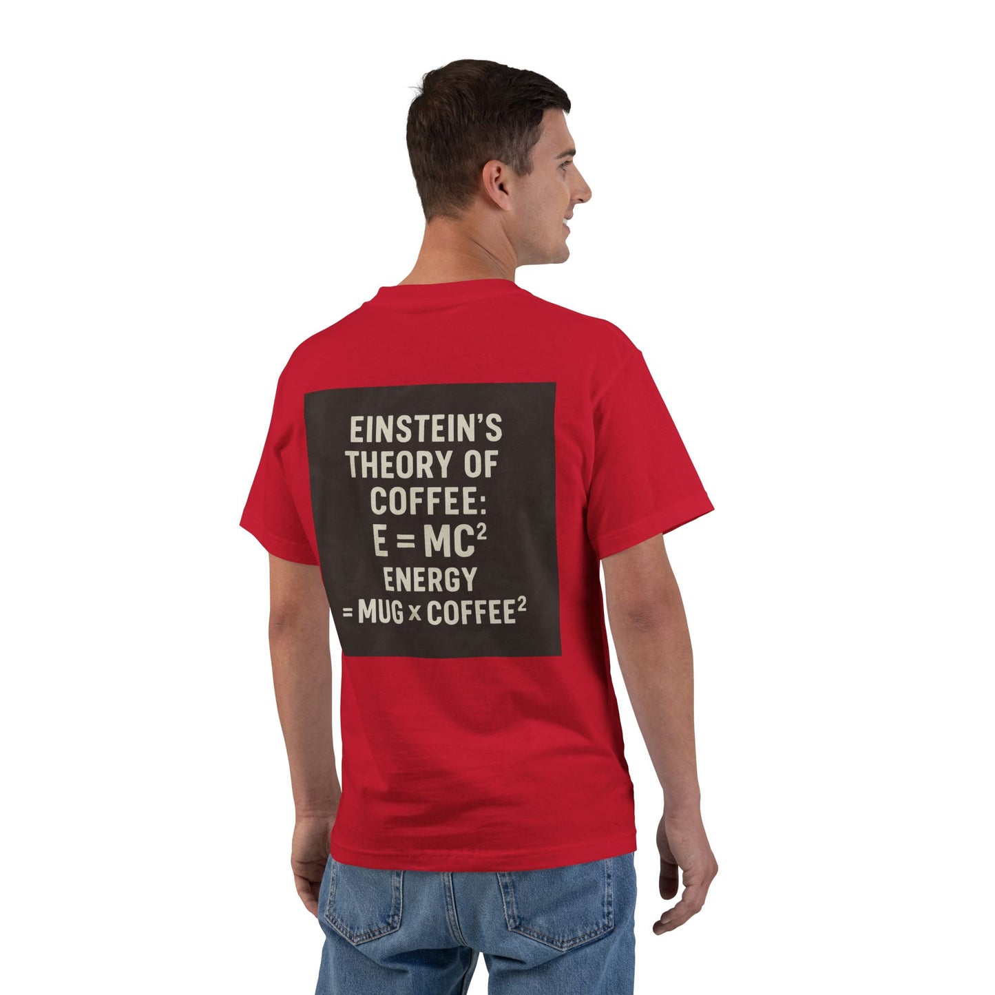 Einstein's Theory Of Coffee Men's Short-Sleeve Crewneck Tee