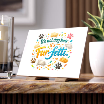 Fur-Fetti Dog Ceramic Photo Tile