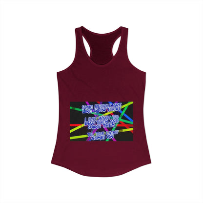 Glow Sticks Women's Racerback Tank