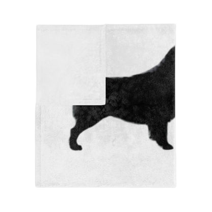 Aussie Silhouette Velveteen Microfiber Blanket