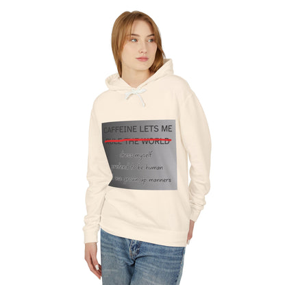 Caffiene Lets Me Unisex Lightweight Hoodie