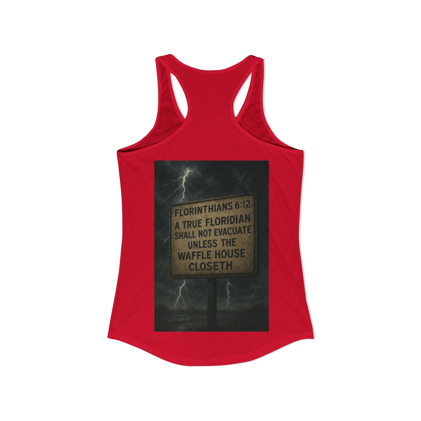 Florinthians 6:12 Women's Racerback Tank