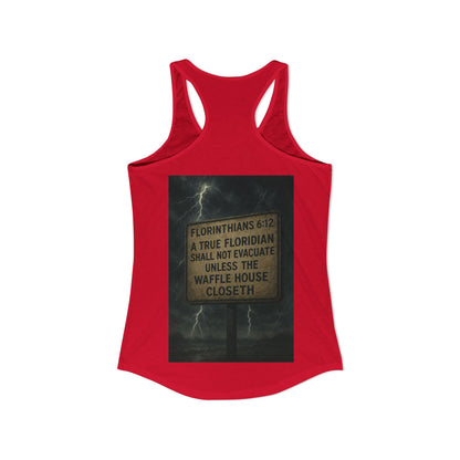 Florinthians 6:12 Women's Racerback Tank