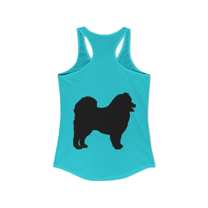 Samoyed Silhouette Women's Racerback Tank