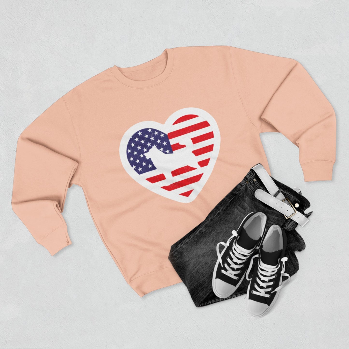 Malamute Flag Unisex Crewneck Sweatshirt