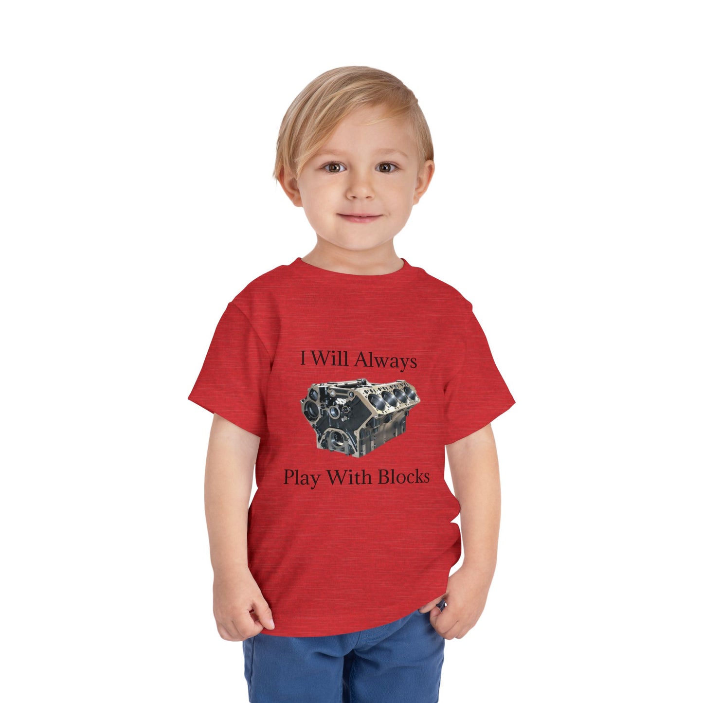 Play With Blocks Toddler Unisex Short Sleeve Crewneck Tee