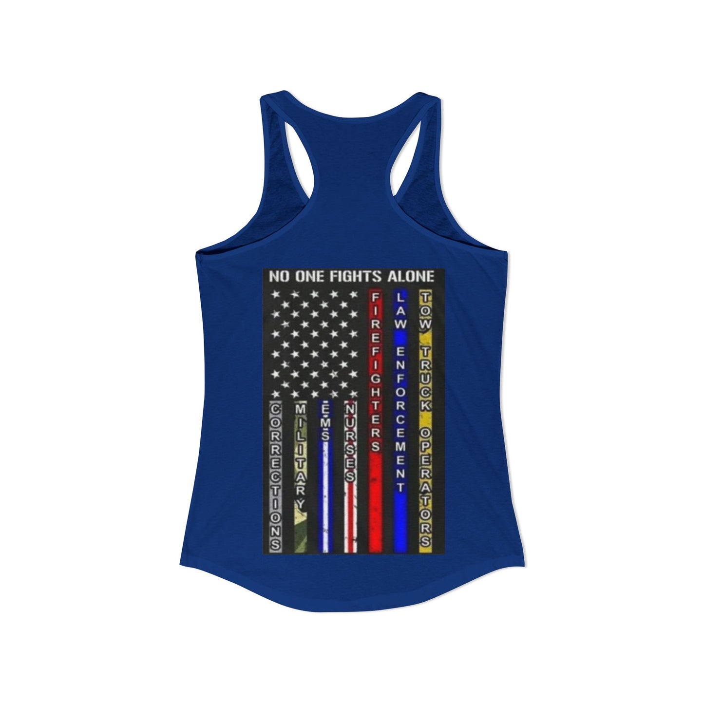 No One Fights Alone Women's Racerback Tank
