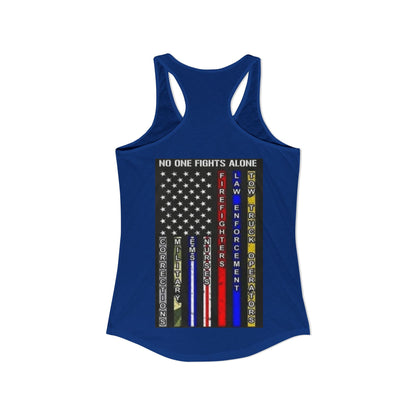 No One Fights Alone Women's Racerback Tank