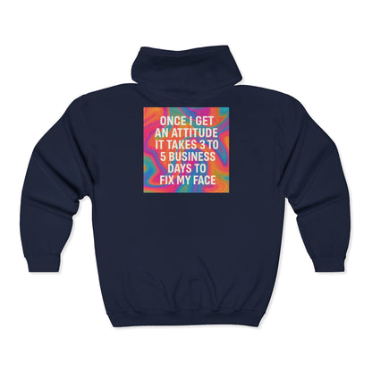 Fix My Face Unisex Full Zip Hoodie