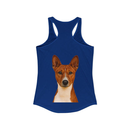 Basenji Head Women's Racerback Tank
